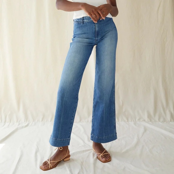 AMO Denim - AMO Audrey wide leg jeans in Starlight